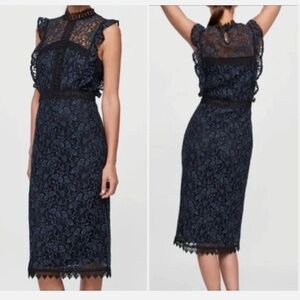 Elegant Black Lace Dress